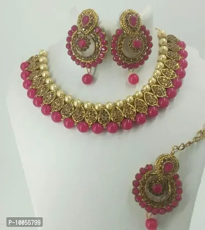 Alluring Alloy Kundan Jewellery Sets For Women And Girls-thumb0