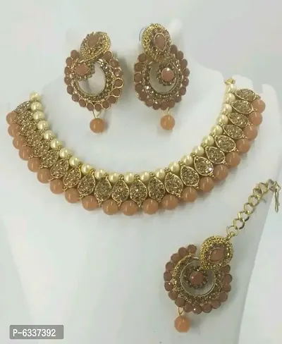 Alluring Alloy Kundan Jewellery Sets For Women And Girls