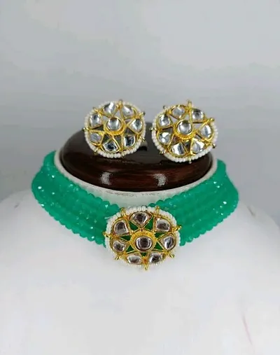 Stylish Charming Alloy Agate Jewellery Set