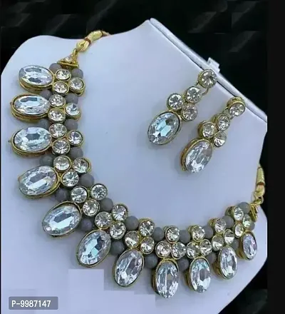 Top Selling Stylish Alloy Jewellery Set-thumb0