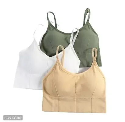 Trendy Women Cotton Everyday Casual Bra Pack of 3-thumb0