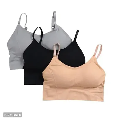 Trendy Women Cotton Everyday Casual Bra Pack of 3-thumb0