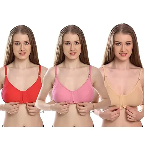 Finders SHREENATHJI Enterprise Women's Non-Padded Non-Wired Bra Pack of 3