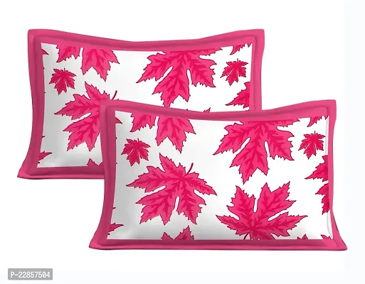 Classic Cotton Badapatta Pink Printed Double Bedsheet With Two Pillow Covers-thumb2