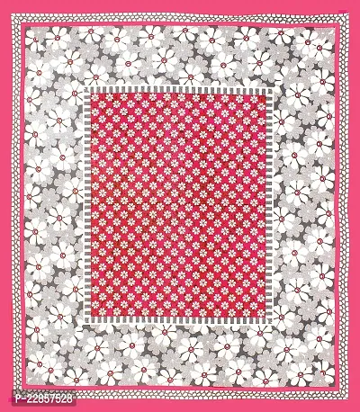 Classic Cotton Flowery Pink Printed Double Bedsheet With Two Pillow Covers-thumb4