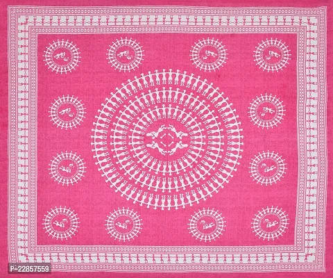 Classic Cotton Pink Adimanav Printed Double Bedsheet With Two Pillow Covers-thumb4