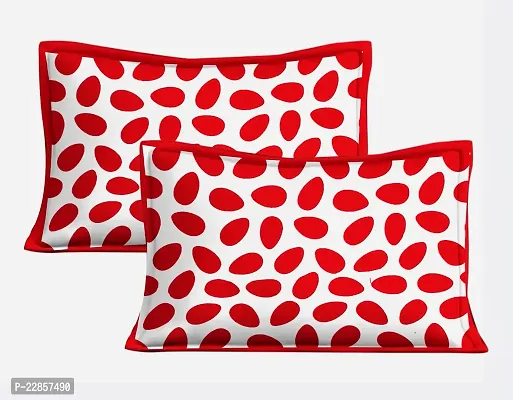 Classic Cotton Red Anda Double Bedsheet With Two Pillow Covers-thumb3