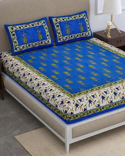 Printed Cotton Queen Size Bedsheets