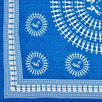 Classic Cotton Blue Adimanav Printed Double Bedsheet With Two Pillow Covers-thumb3