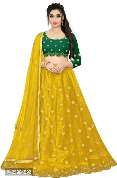 Buy online Self Design Flared Semi-stitched Lehenga Choli Set With Dupatta  from ethnic wear for Women by Warthy Ent for ₹2390 at 44% off | 2024  Limeroad.com