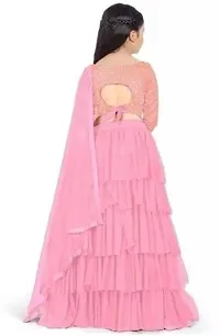 Classic Satin Lehenga Choli for Kids Girl-thumb1