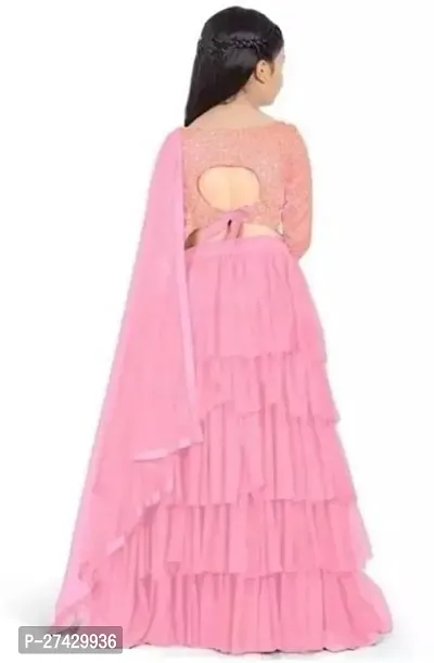 Classic Satin Lehenga Choli for Kids Girl-thumb2