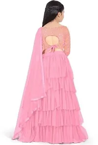 Classic Satin Lehenga Choli for Kids Girl-thumb1