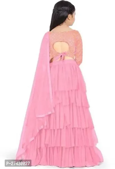 Classic Satin Lehenga Choli for Kids Girl-thumb2