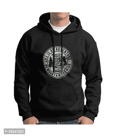 Classic Fleece Printed Hoodie Sweatshirts for Men-thumb0