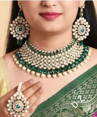 Alloy Kundan Pearl Bridal Jewellery Sets