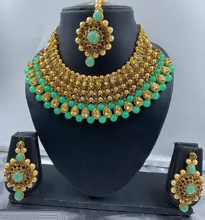 Plated Alloy Kundan Bridal Sets