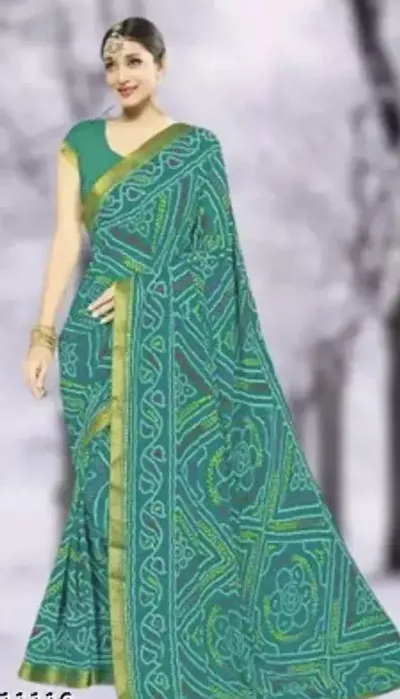  Georgette Saree with Blouse piece 