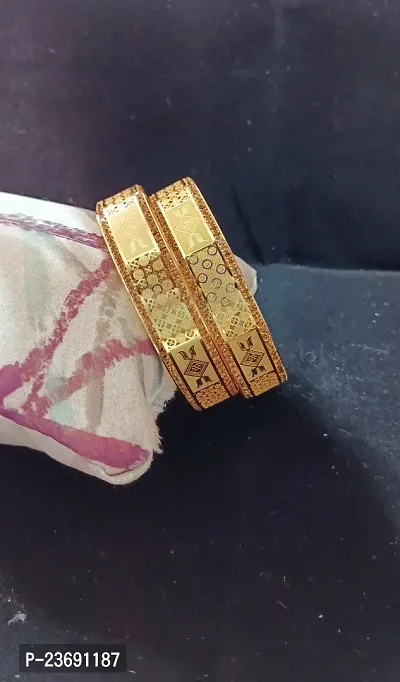 Elegant Brass Bangles Set For Women- 2 Pieces