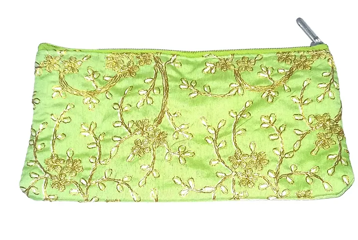Latest Designs Women's Cotton Traditional Design Mini Handpurse handbag(PISTA)