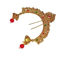 Shrungarika Aambada Juda/Pin Hair Brooch for Women Southern Hair Jewelry Indian Hair pin Hair Decoration, Hair Brooch with Hook Wedding Bridal Hair Accessories for Girls and Women(HP-430)-thumb3