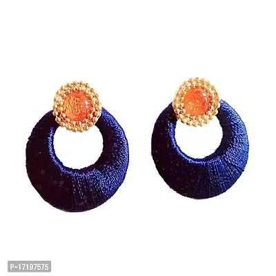 Handmade Silk Thread Earrings By shrungarika