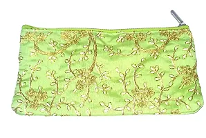 Latest Designs Women's Cotton Traditional Design Mini Handpurse handbag(PISTA)-thumb2
