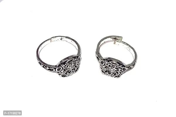 Fancy New Latest Designs Oxidised bichhiya Alloy Toe Ring By Shrungarika(T-155)-thumb0