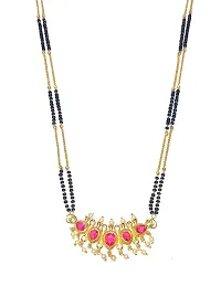 Designer and Stylish New Long Tanmani pendant Mangalsutra with Earring For Women(36 inch maala)-thumb2