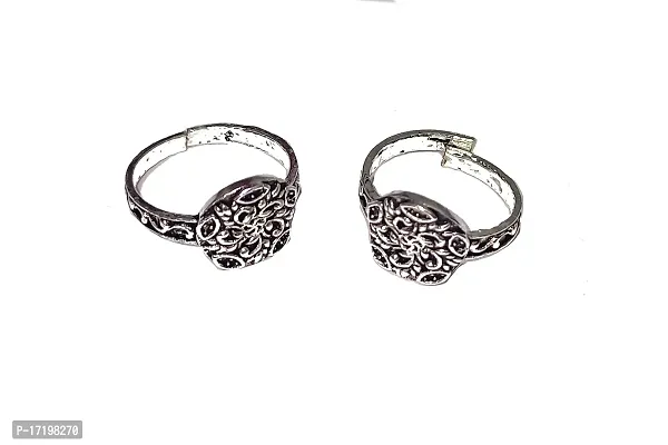 Fancy New Latest Designs Oxidised bichhiya Alloy Toe Ring By Shrungarika(T-155)-thumb2