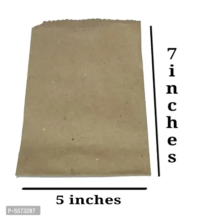 Paper bags weight capacity -250 G ( pack of 50) Envelopes  (Pack of 50 Brown)-thumb0