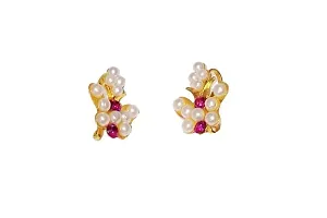 Upper Ear clips Press on Maharashtrian Traditional Press Bugadi Clip on Earrings for Women and Girls-thumb1