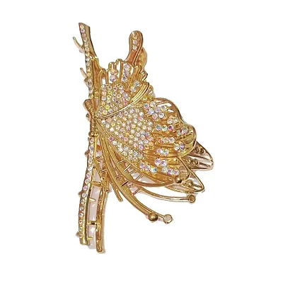 BUTTERFLY Rhinestone LONG TASSEL HANGING Hairpin Clip for Girls and Women Hair Clip