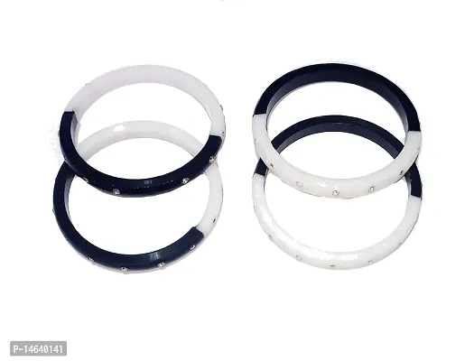 Nazar kada Bangle Set Black and white Nazariya for New Born Baby boy,Girl Kids (0-9 months)