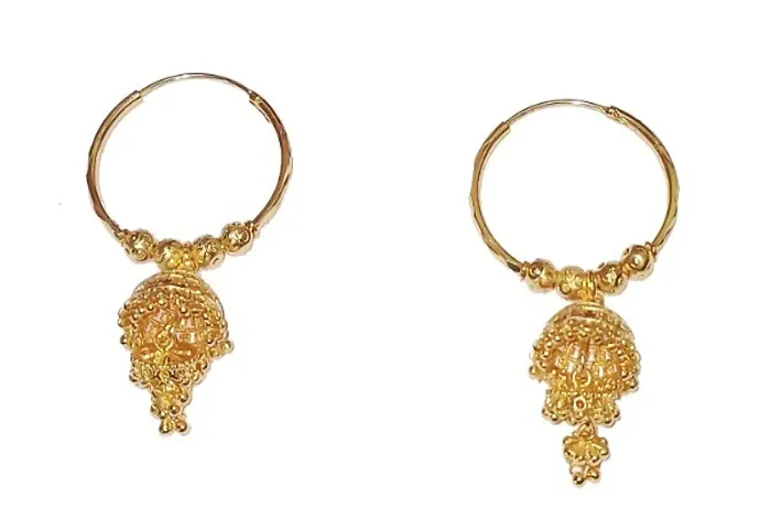 Traditional double jhumka style Hoop Earrings For women Girls