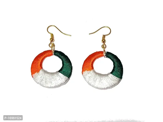 Three Colors Silk Thread Hanging Earrings For Women And Girls(163)