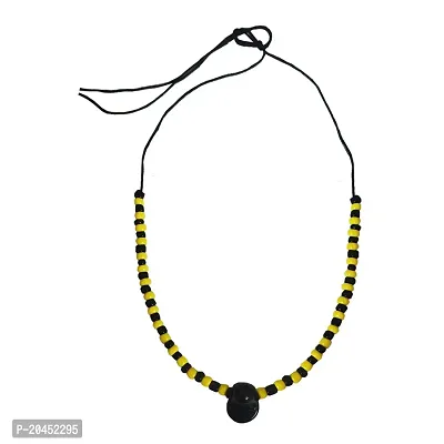 Plastic Black and yellow Evil Eye Protection Beads Mala nazar maala for kids for New born Babys Boys,Girls (0-9 months)