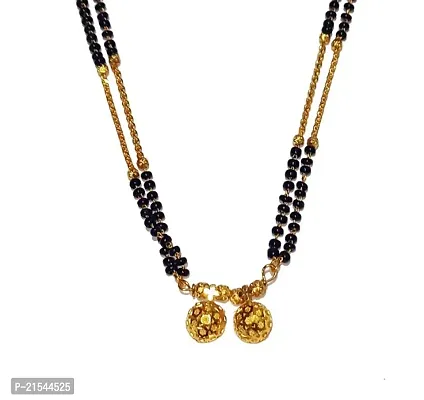 stylish Maharashtrian chain mangalsutra for women total length 18 inch Alloy Mangalsutra-thumb0