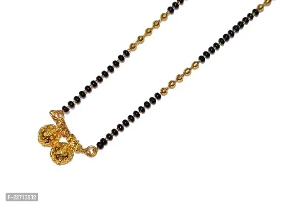 stylish Maharashtrian chain mangalsutra for women total length 18 inch Alloy Mangalsutra-thumb0