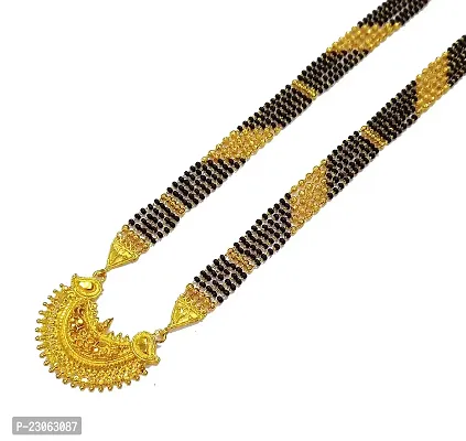 New MaharaShtrian Pendant mangalsutra for women total length 36 inch Alloy Mangalsutra-thumb0