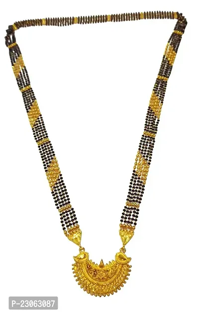 New MaharaShtrian Pendant mangalsutra for women total length 36 inch Alloy Mangalsutra-thumb3