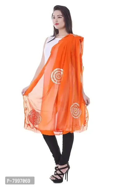 Indian Handicraft Women Ethnic Circle Design gotta patti work Chiffon Duppta 2.30 Mtr.-thumb4