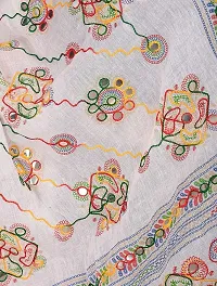 Women's Kutch Cotton Embroidery Dupattas Neck Scarf Fashionable Stole size- 2.25 meter-thumb3