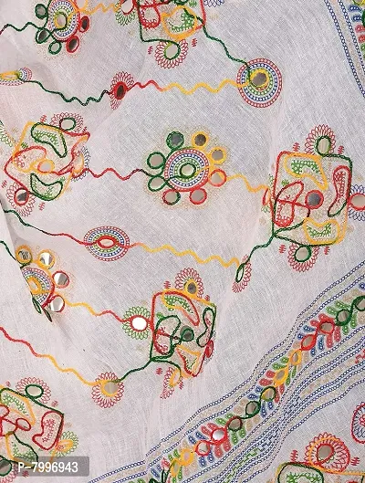 Women's Kutch Cotton Embroidery Dupattas Neck Scarf Fashionable Stole size- 2.25 meter-thumb4