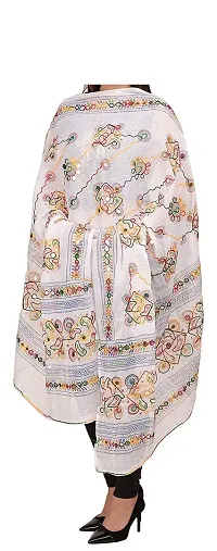 Women's Kutch Cotton Embroidery Dupattas Neck Scarf Fashionable Stole size- 2.25 meter-thumb1