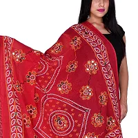 Rajasthani Ari Work Embroidery dupatta with Mirror Work-thumb1