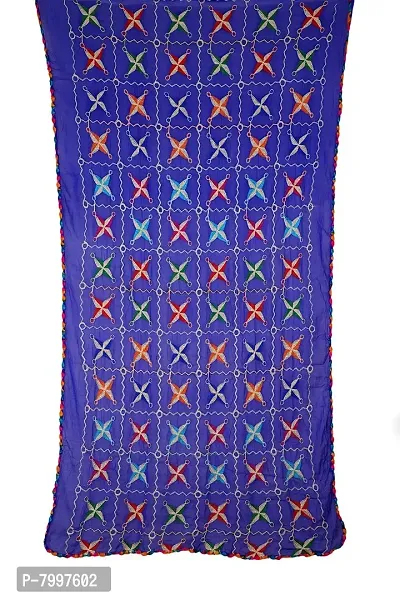 Women's Nazmin Embroidery Dupattas Neck Scarf Fashionable Stole size- 2.25 meter-thumb3