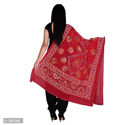 Rajasthani Ari Work Embroidery dupatta with Mirror Work-thumb4