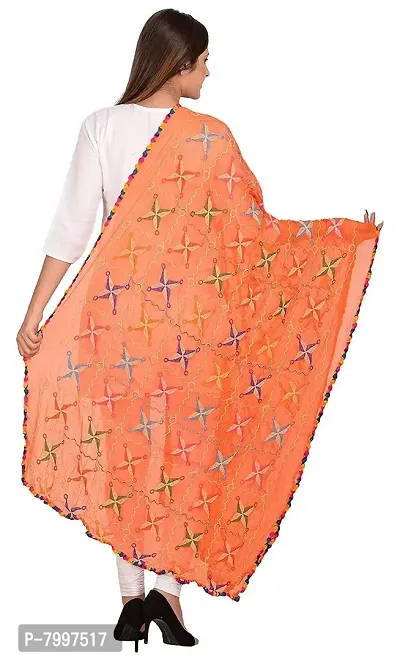 Women's Nazmin Embroidery Dupattas Neck Scarf Fashionable Stole size- 2.25 meter-thumb3