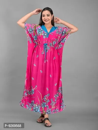 Satin Kaftan Nightwear for Women